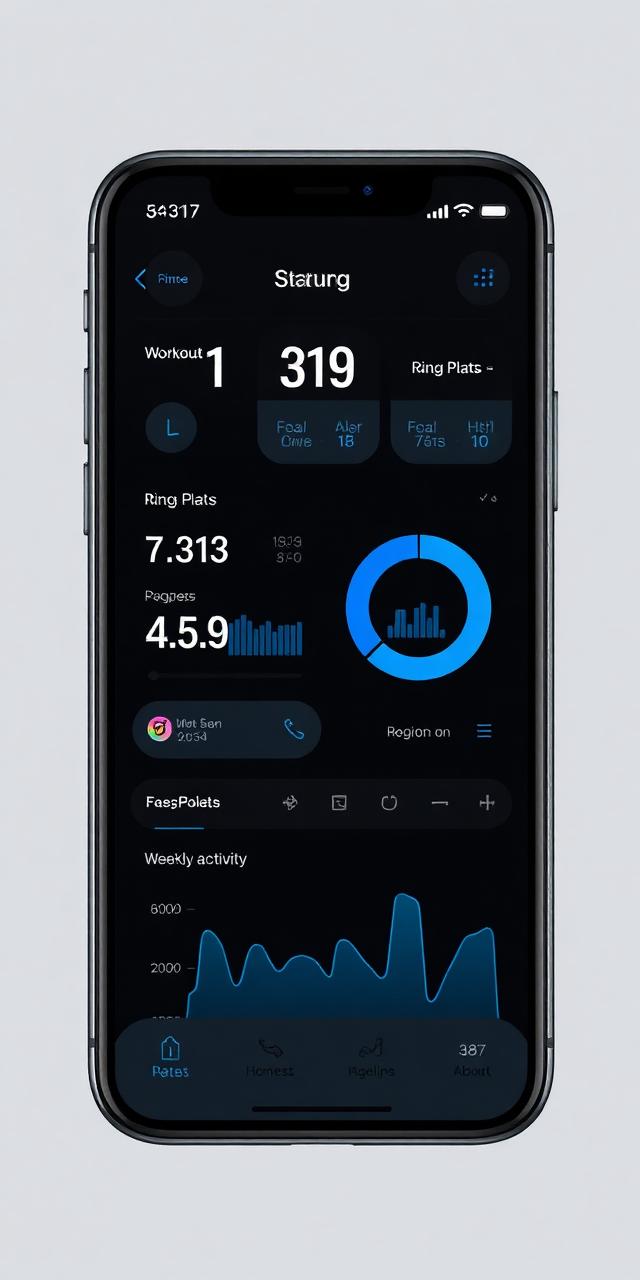 FitRing Fitness iOS template preview