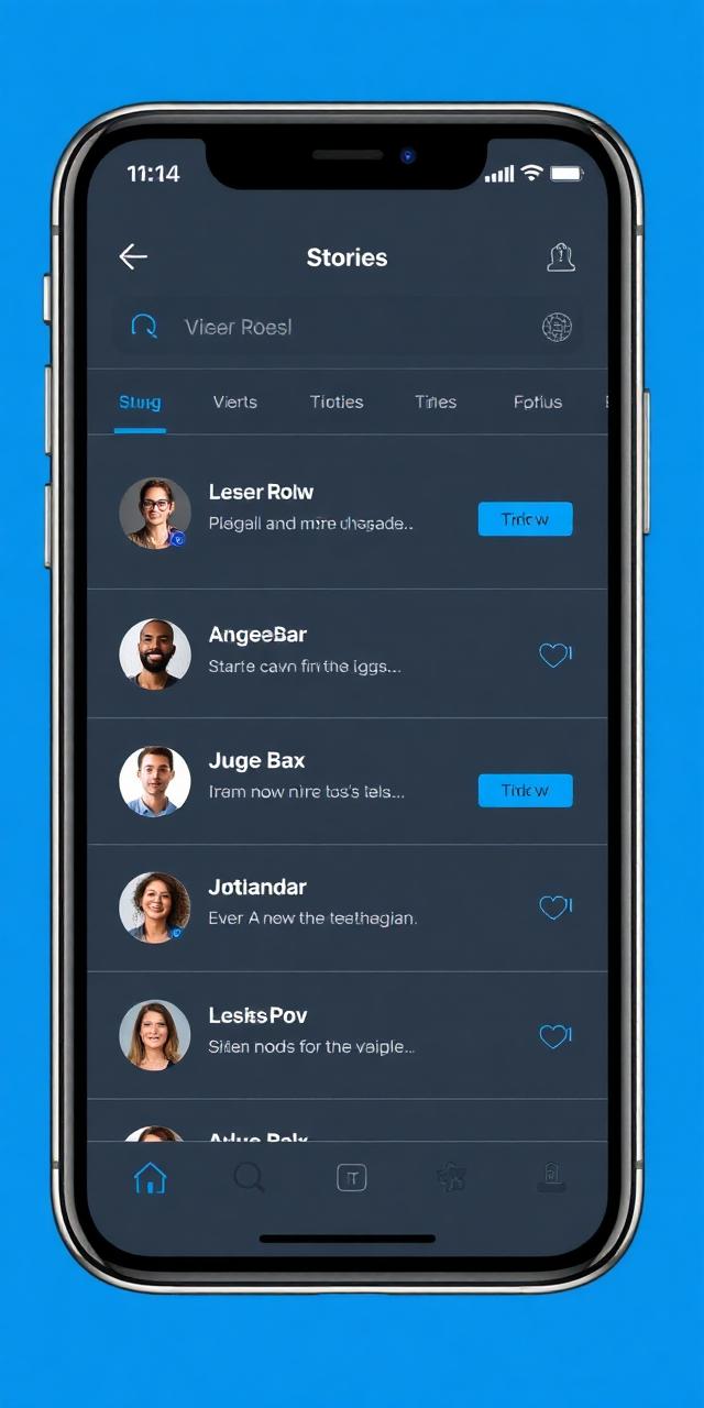 Pulse Social iOS template preview