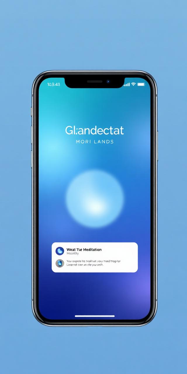 Calm Wellness iOS template preview